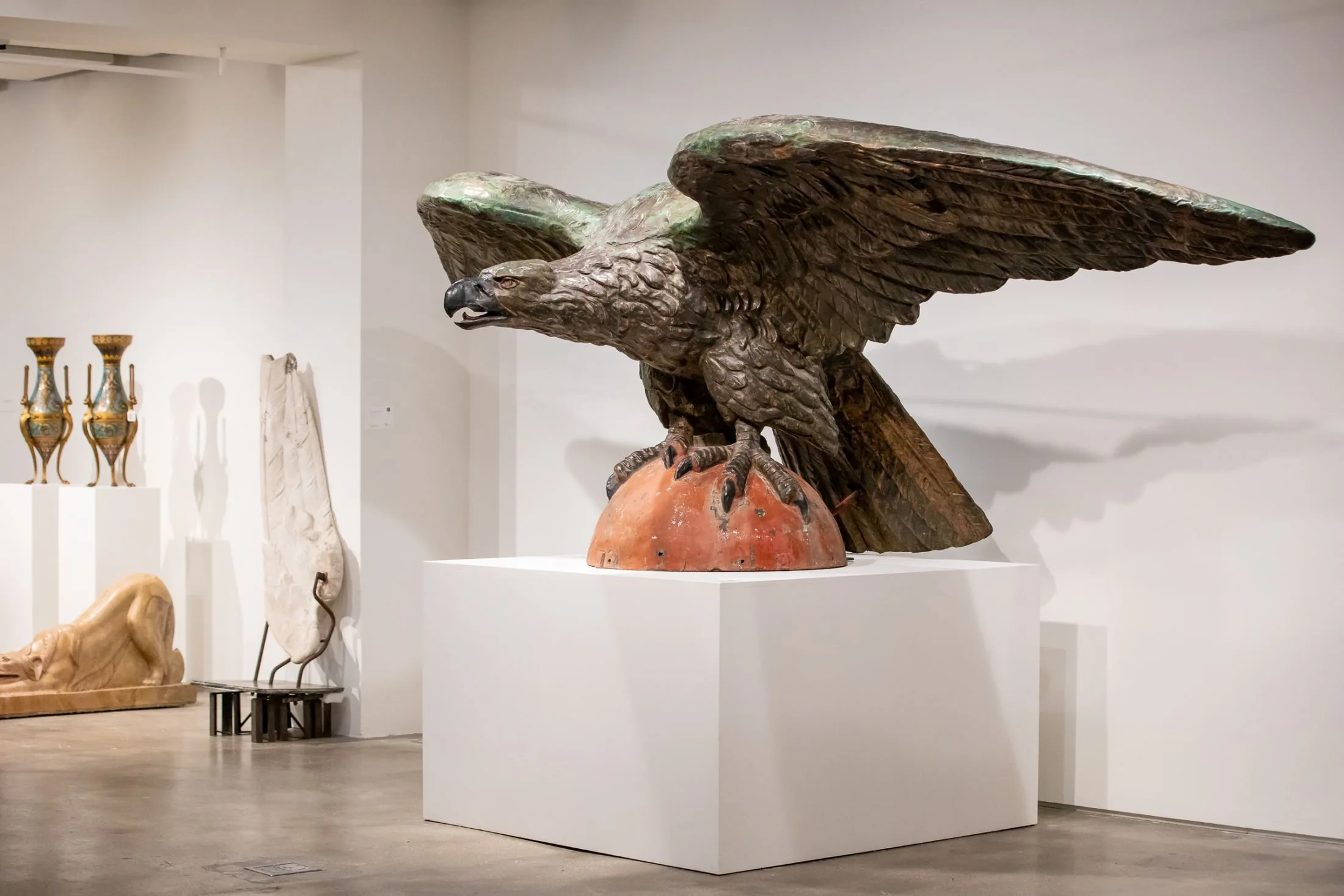 Escultura animal en cobre